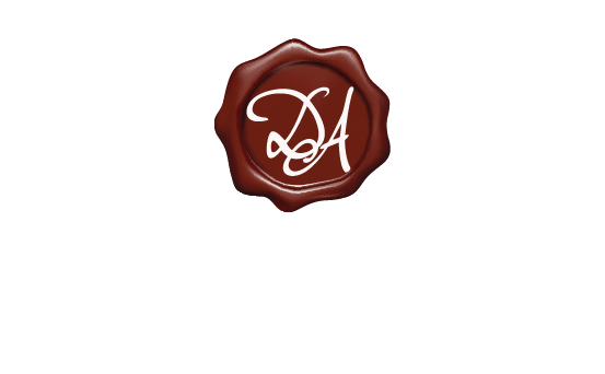 Delbert Adams Construction Group logo png white