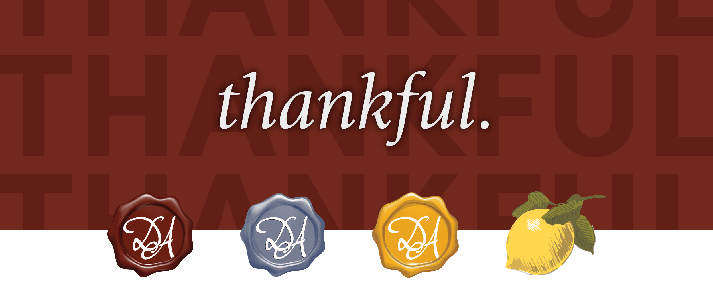 Delbert Adams thankful logo